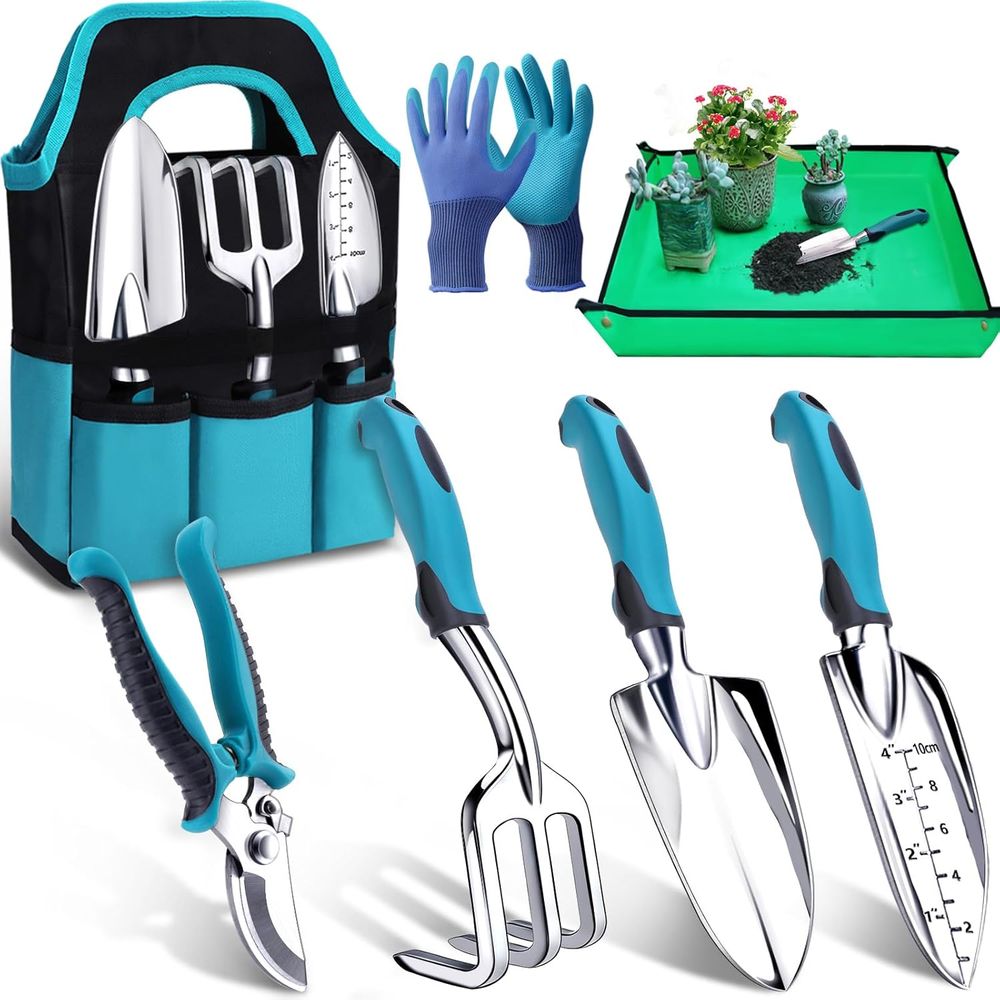 Gardening Tools Essential - Juego de herramientas de jardinería duradero